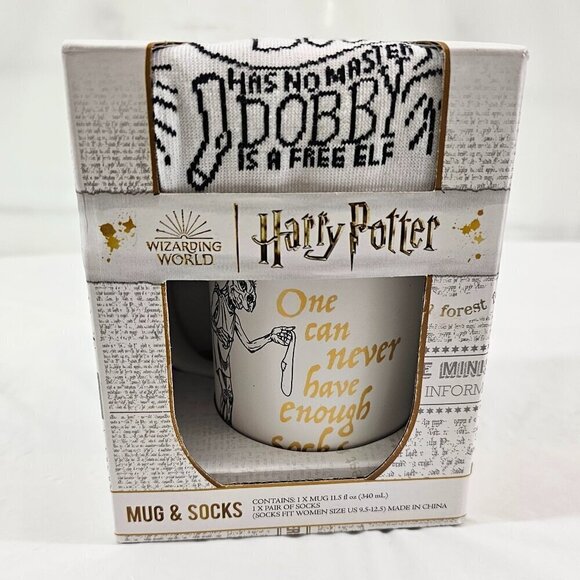 Wizarding World of Harry Potter Dobby Graphic Mug & Socks Gift Set NEW! - Picture 8 of 11